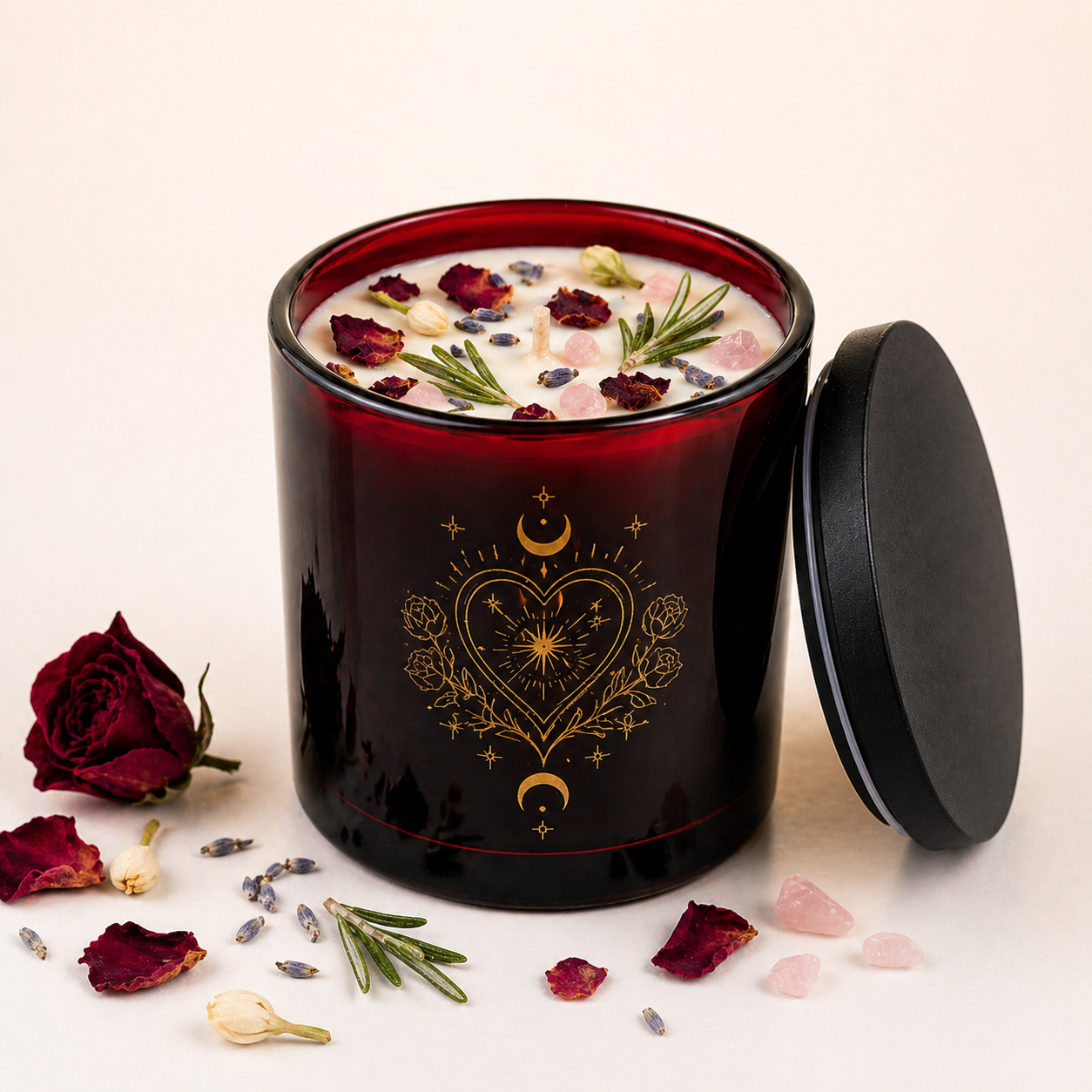 Wildry™ Mystical Manifestation Candle Collection | Crystal & Herb Infused Intention Candles