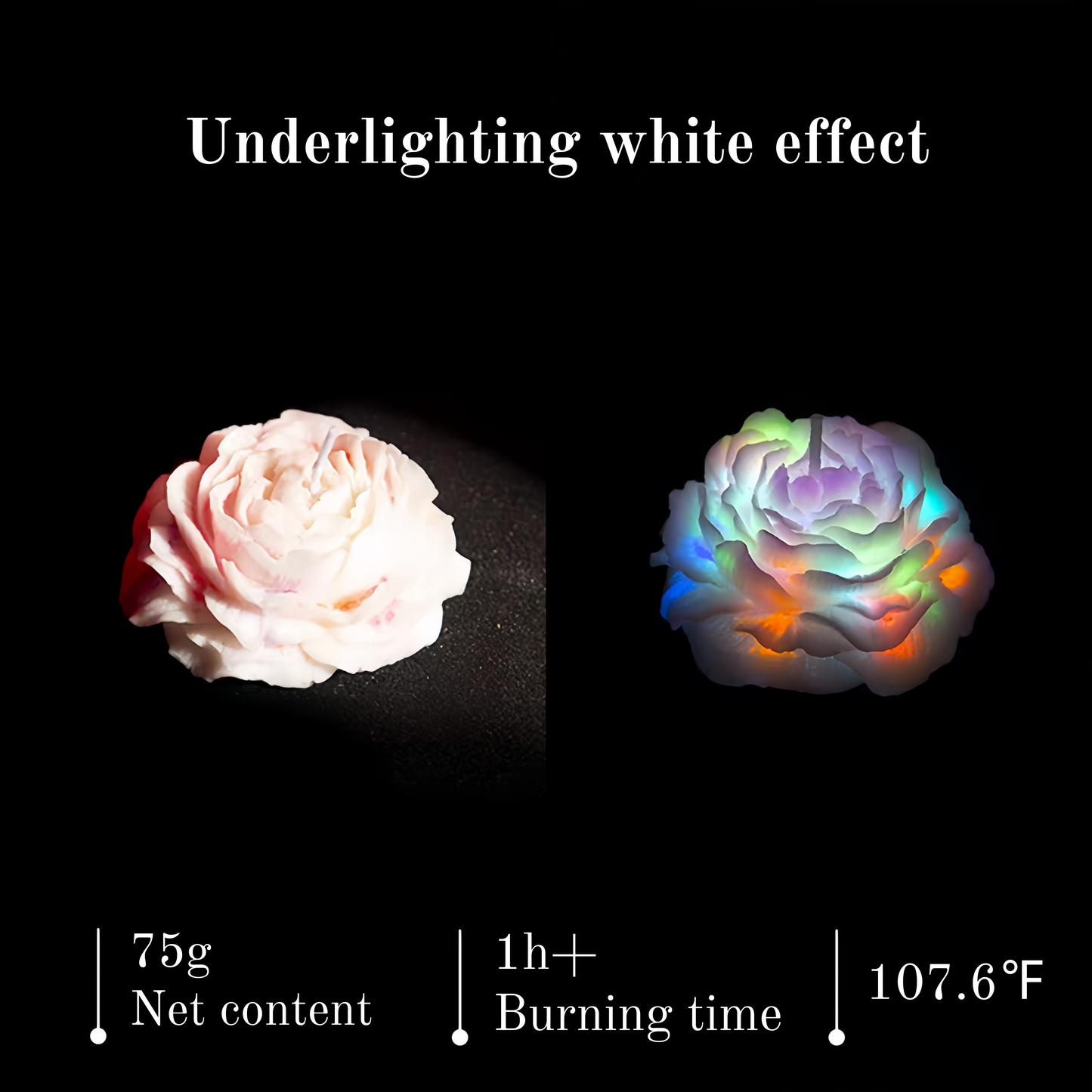 Luminous Rainbow Low-Temp Candles