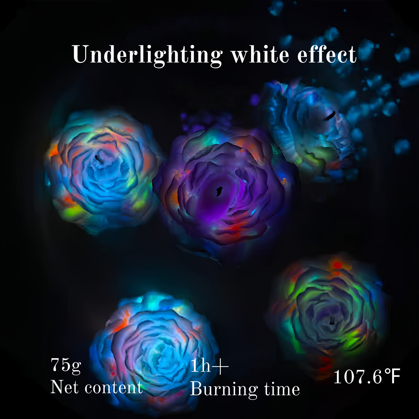 Luminous Rainbow Low-Temp Candles