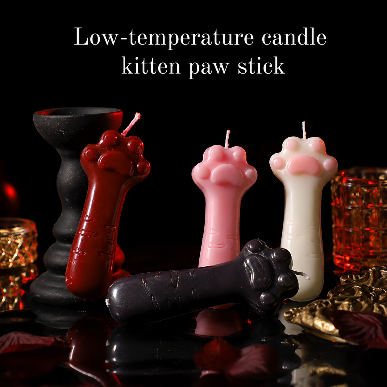 Wildry™ The Feline Touch | Playful Kitten Paw Low-Temperature Candle Stick