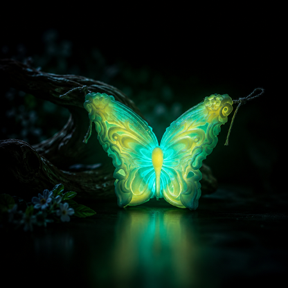 🦋 Jumbo Luminous Butterfly Candle | 42°C Skin-Safe Low Temp Wax | Warm Peelable Massage Candle & Romantic Decor