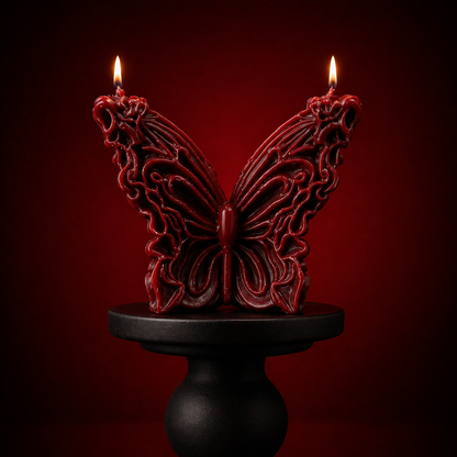 Wildry™ The Metamorphosis Collection | Gothic Sculpted Butterfly Candle