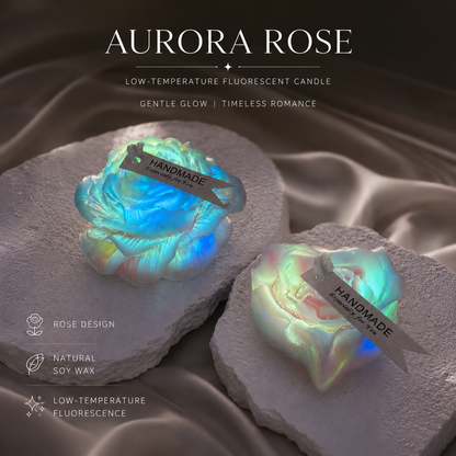 ✨ Luminous Pastel Heart Rose Candle | Skin-Safe Low Temp Wax | Peelable Sensory Massage Gift