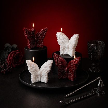 Wildry™ The Metamorphosis Collection | Gothic Sculpted Butterfly Candle