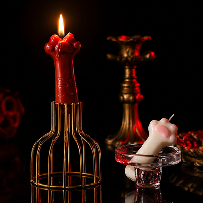 Wildry™ The Feline Touch | Playful Kitten Paw Low-Temperature Candle Stick