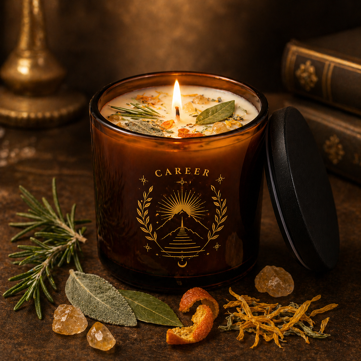 Wildry™ Mystical Manifestation Candle Collection | Crystal & Herb Infused Intention Candles
