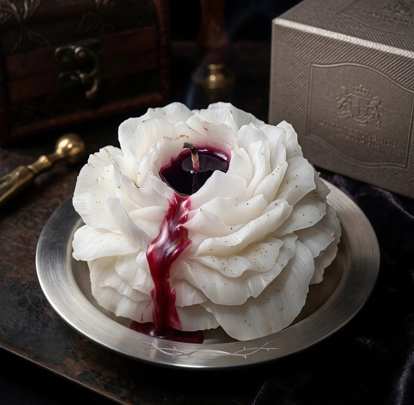 ✨ Molten Heart Core Peony Candle - Peelable Sensory Drip ✨ Skin-Safe Low Temp ✨ Intimate SPA & Massage Wax ✨
