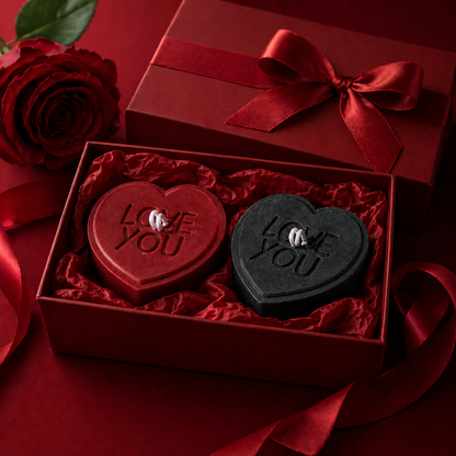 The "LOVE YOU" Signature Heart Massage Candle | Oversized Low-Temperature Body Oil Candle
