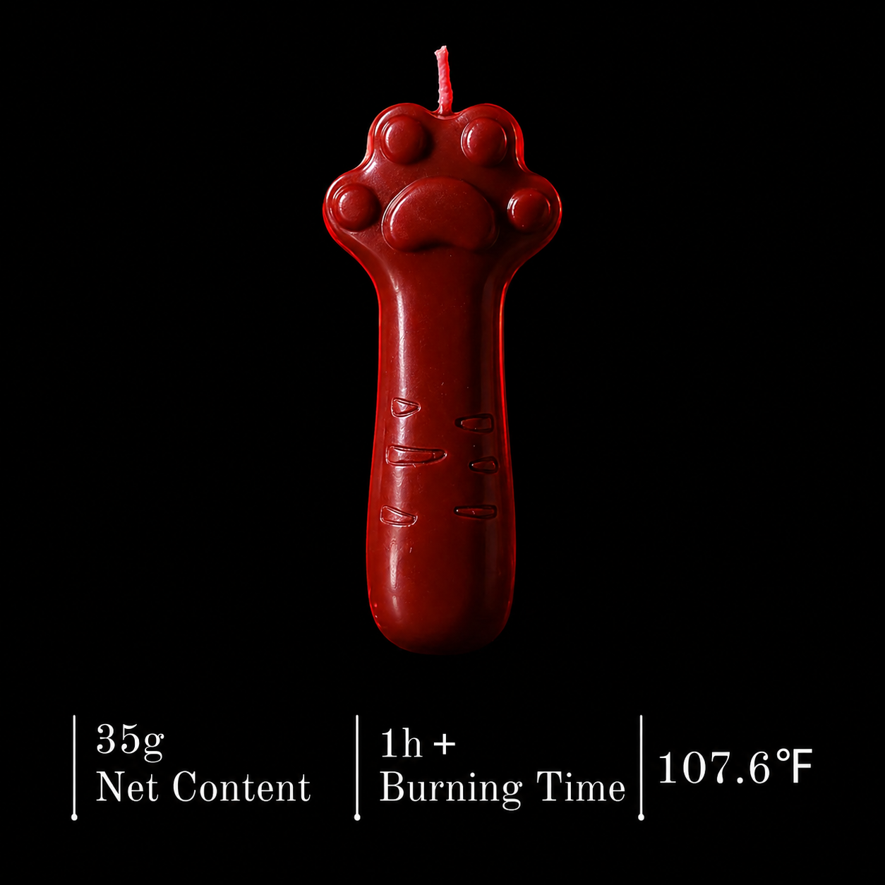 Wildry™ The Feline Touch | Playful Kitten Paw Low-Temperature Candle Stick