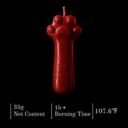 Wildry™ The Feline Touch | Playful Kitten Paw Low-Temperature Candle Stick