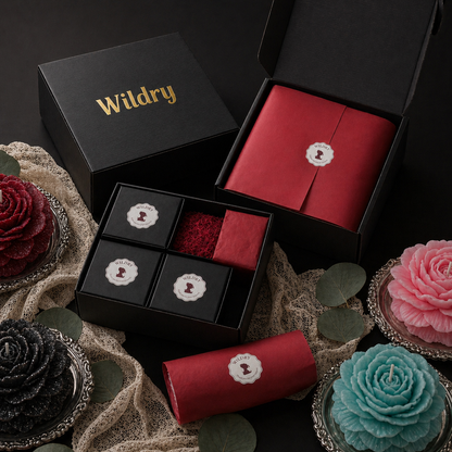 Wildry™ Exclusive Rose Romance Gift Set | Low-Temperature Massage Candle Collection