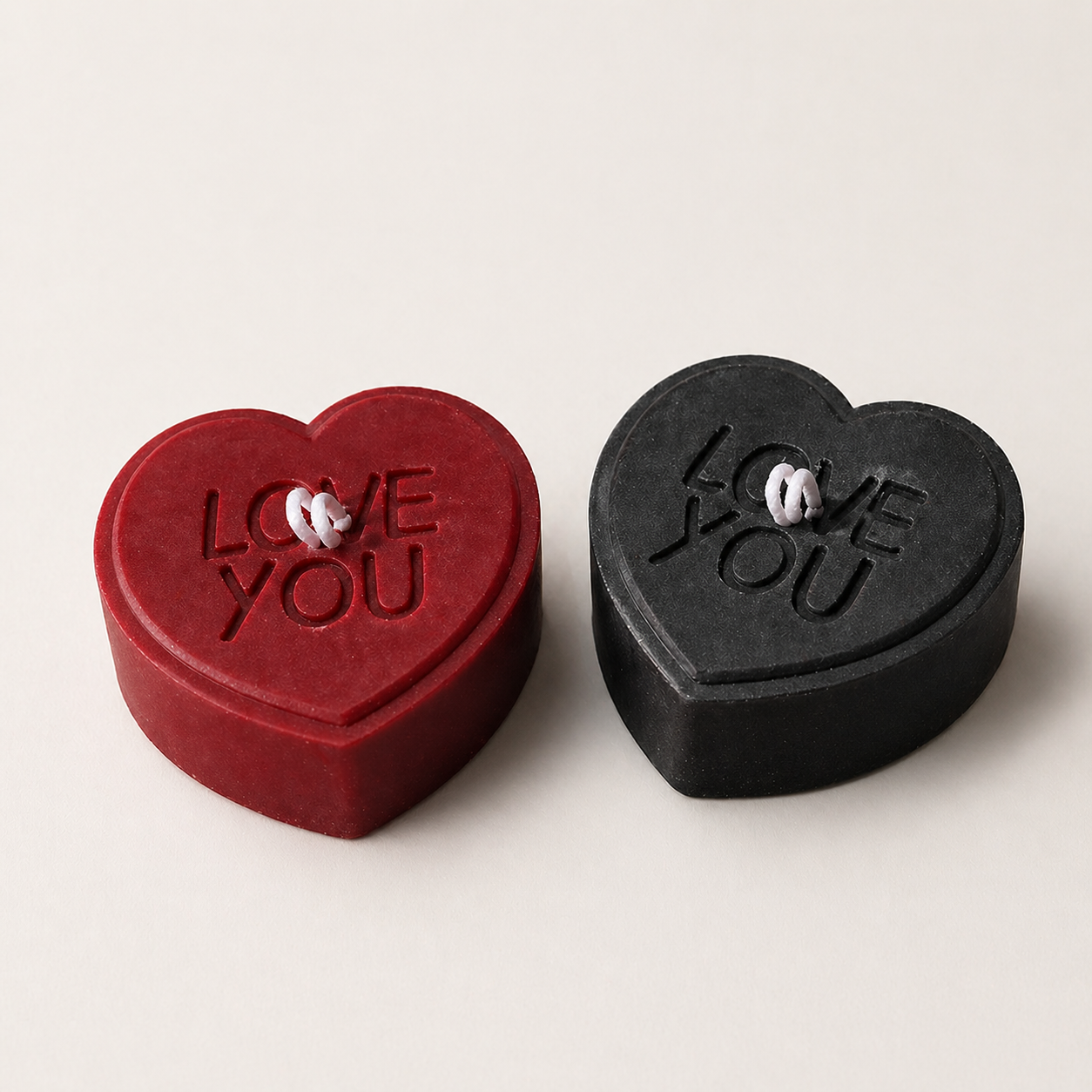 The "LOVE YOU" Signature Heart Massage Candle | Oversized Low-Temperature Body Oil Candle