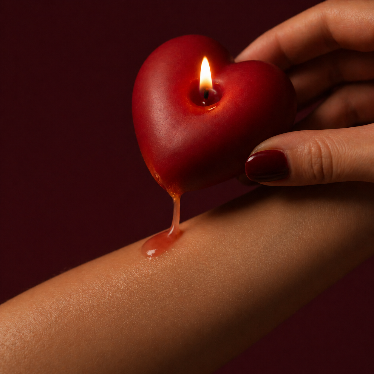 Wildry™ Petite Heart Intimacy Candle | Low-Temperature Sensual Soy Blend