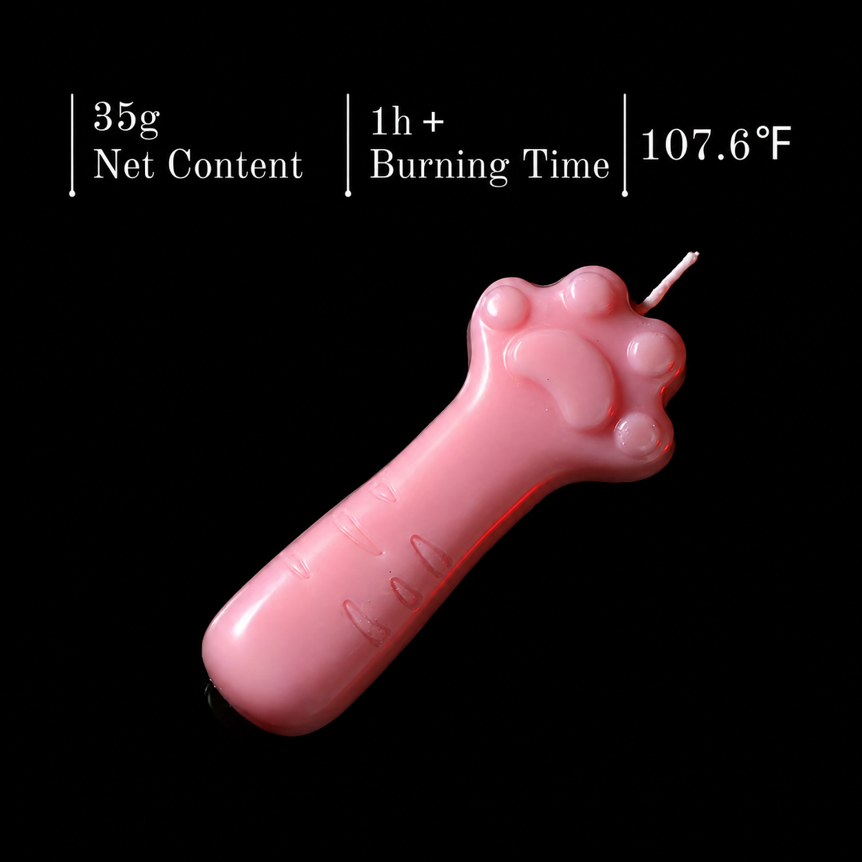 Wildry™ The Feline Touch | Playful Kitten Paw Low-Temperature Candle Stick