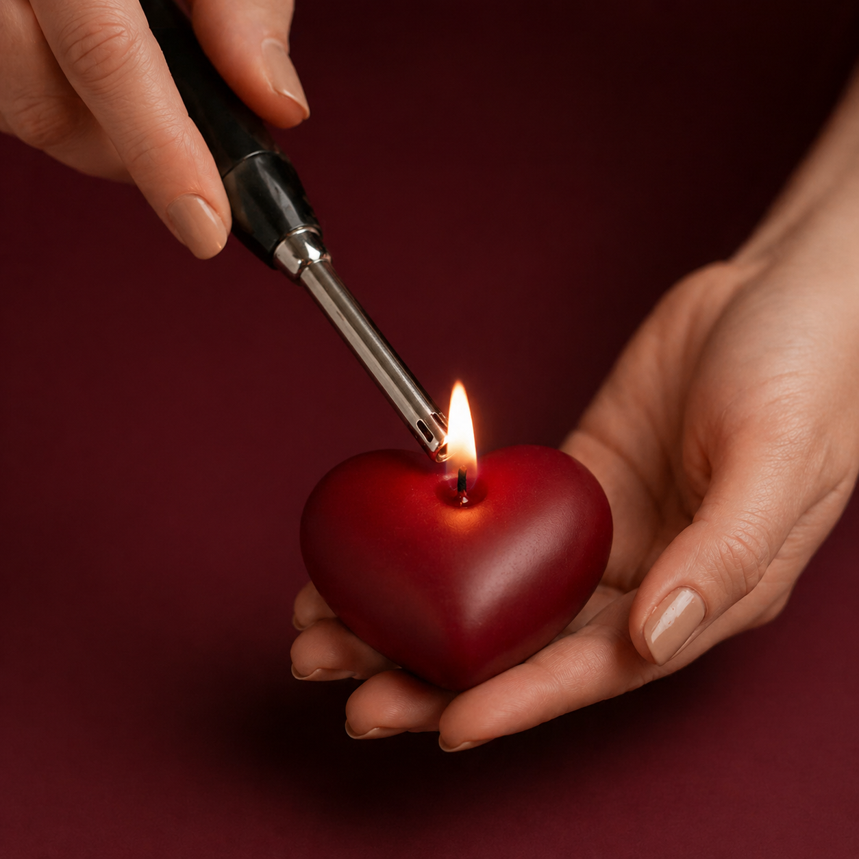 Wildry™ Petite Heart Intimacy Candle | Low-Temperature Sensual Soy Blend