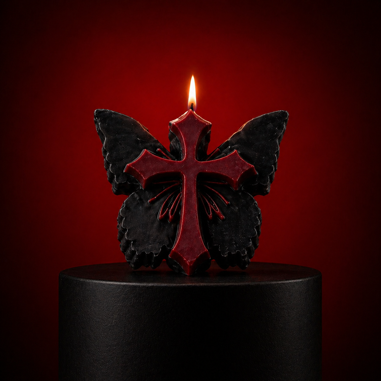 Wildry™ The Metamorphosis Collection | Gothic Sculpted Butterfly Candle