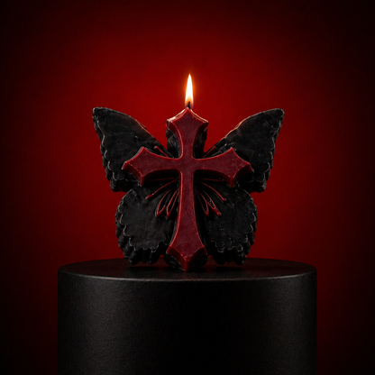 Wildry™ The Metamorphosis Collection | Gothic Sculpted Butterfly Candle