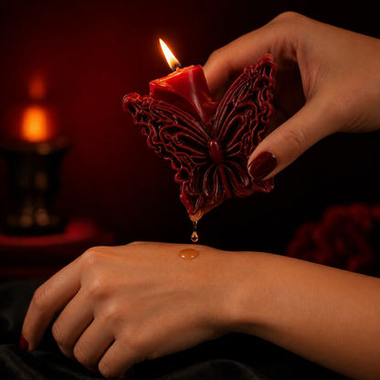 Wildry™ The Metamorphosis Collection | Gothic Sculpted Butterfly Candle