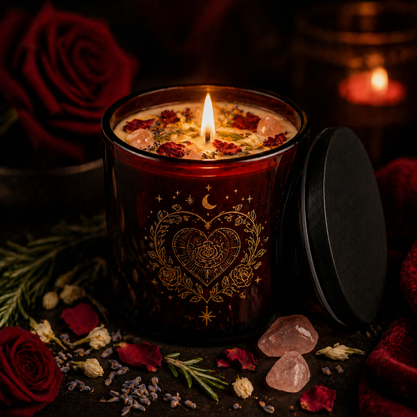 Wildry™ Mystical Manifestation Candle Collection | Crystal & Herb Infused Intention Candles