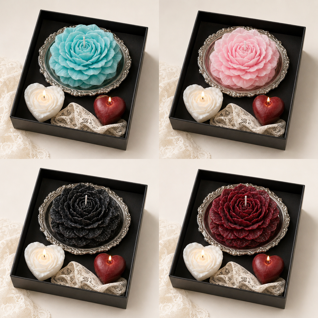 Wildry™ Exclusive Rose Romance Gift Set | Low-Temperature Massage Candle Collection