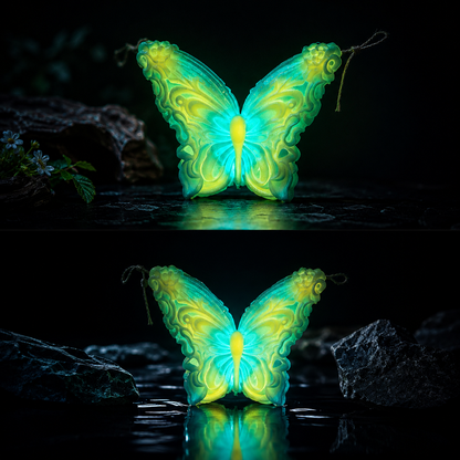 🦋 Jumbo Luminous Butterfly Candle | 42°C Skin-Safe Low Temp Wax | Warm Peelable Massage Candle & Romantic Decor