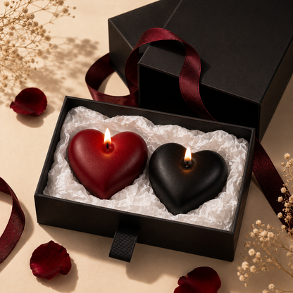 Wildry™ Petite Heart Intimacy Candle | Low-Temperature Sensual Soy Blend