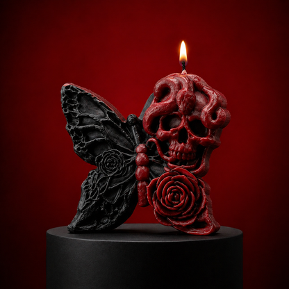 Wildry™ The Metamorphosis Collection | Gothic Sculpted Butterfly Candle